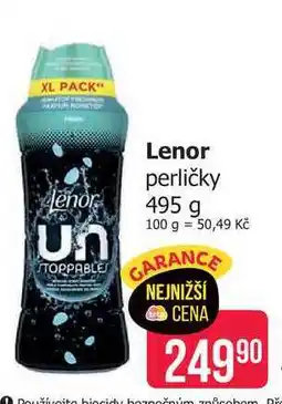 Teta Lenor Unstoppables Vonné Perličky 495g, vybrané druhy nabídka