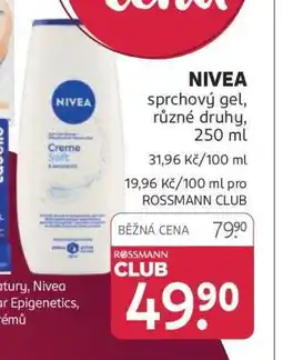 Rossmann Nivea nabídka