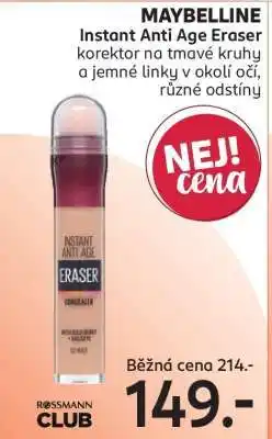 Rossmann MAYBELLINE Instant Anti Age Eraser nabídka