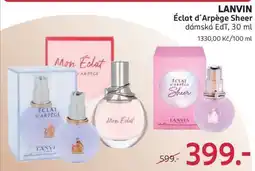 Rossmann LANVIN Éclat d’Arpège Sheer nabídka
