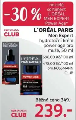 Rossmann L'Oréal Paris Men Expert nabídka