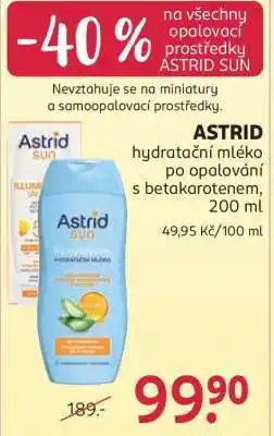 Rossmann ASTRID hydratační mléko po opalování s betakarotenem, 200 ml nabídka