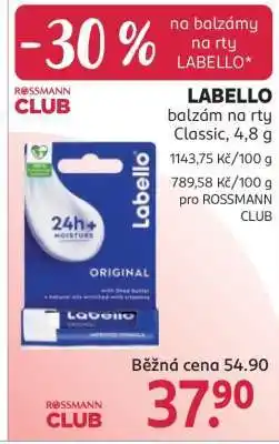 Rossmann LABELLO balzám na rty Classic, 4,8 g nabídka