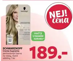 Rossmann SCHWARZKOPF Creme Supreme nabídka