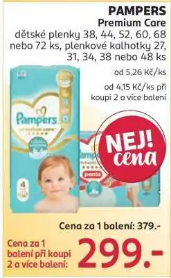 Rossmann Pampers Premium Care nabídka
