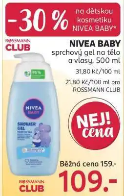 Rossmann Nivea Baby nabídka