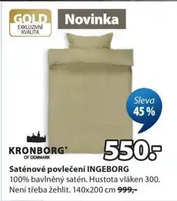 JYSK SATÉNOVÉ POVLEČENÍ INGEBORG nabídka