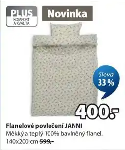 JYSK Flanelové povlečení JANNI nabídka