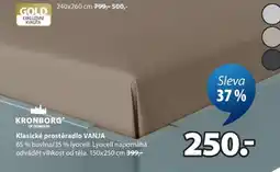 JYSK Klasické prostěradlo VANJA nabídka