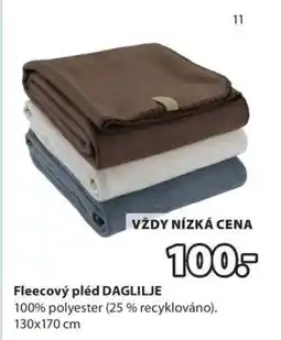 JYSK Fleecový pléd DAGLIJLE nabídka