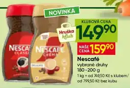 Hruška Nescafé nabídka