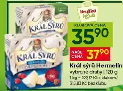 Hruška Král Sýrů Hermelín nabídka
