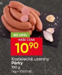 Hruška Kostelecké uzeniny Párečky nabídka