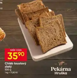 Hruška Chléb toustový zlatý nabídka