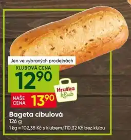 Hruška Bageta cibulová nabídka