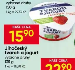 Hruška Jihočeský tvaroh a jogurt nabídka