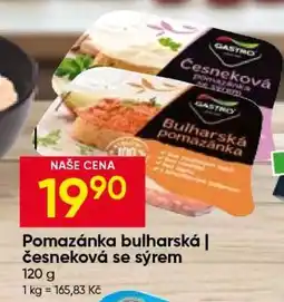 Hruška Pomazánka Bulharská | Česneková se sýrem nabídka