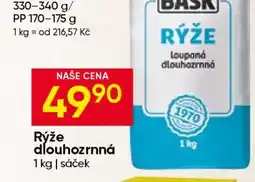 Hruška Rýže dlouhozrnná nabídka