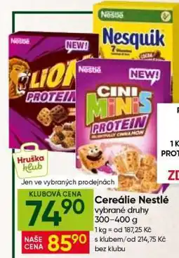 Hruška CEREÁLIE NESTLÉ nabídka