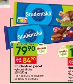 Hruška Studentská pečeť nabídka