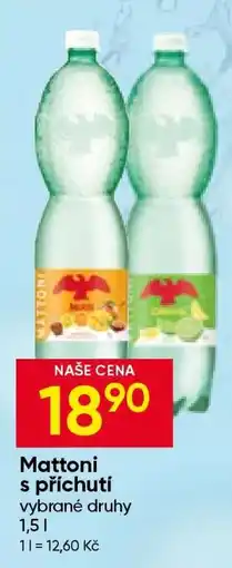 Hruška Mattoni s příchutí nabídka