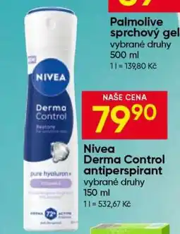 Hruška Nivea Derma Control Antiperspirant nabídka