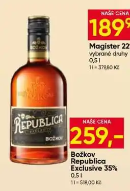 Hruška Božkov Republica Exclusive 35% nabídka