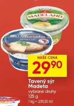 Hruška Tavený sýr Madeta nabídka