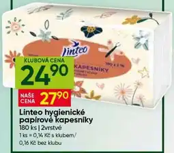 Hruška Linteo hygienické papírové kapesníky nabídka