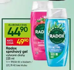 Hruška Radox sprchový gel nabídka