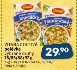 Coop Vitana Poctivá polévka nabídka