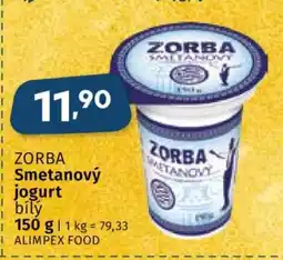 Coop Zorba SMETANOVÝ JOGURT BÍLÝ nabídka