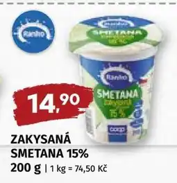 Coop Zakysaná smetana 15% nabídka