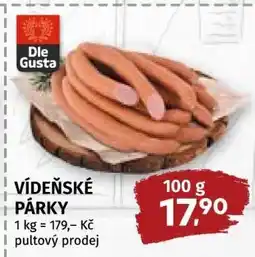 Coop Vídeňské párky* • nabídka