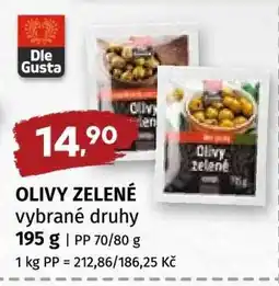 Coop OLIVY ZELENÉ nabídka