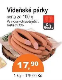 COOP DISKONT Vídeňské párky* • nabídka