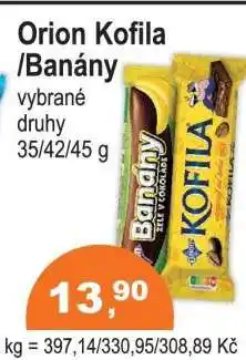 COOP DISKONT ORION KOFILA/ BANÁNY nabídka