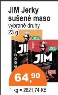 COOP DISKONT Jim Jerky Sušené maso nabídka