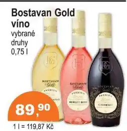 COOP DISKONT Bostavan Gold víno nabídka