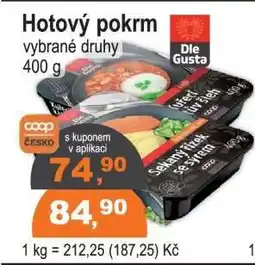 COOP DISKONT HOTOVÝ POKRM nabídka
