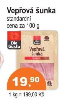 COOP DISKONT Vepřová šunka nabídka