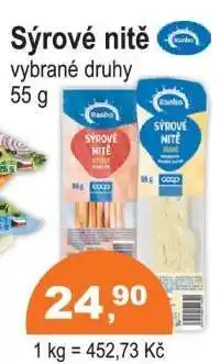 COOP DISKONT Sýrové nitě nabídka
