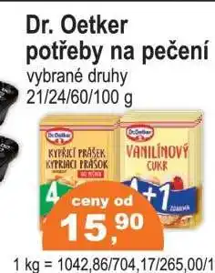 COOP DISKONT Dr. Oetker potřeby na pečení nabídka