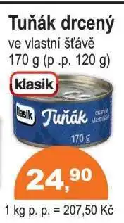 COOP DISKONT klasik TUŇÁK DRCENÝ nabídka