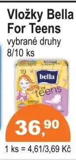 COOP DISKONT Vložky Bella for Teens nabídka