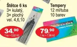 COOP DISKONT Štětce 6 ks nabídka