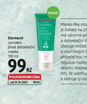 dm drogerie Dermacol detoxikační maska nabídka
