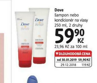 dm drogerie Dove šampon, kondicioner nabídka