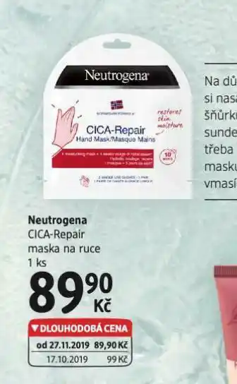 dm drogerie Neutrogena maska na ruce nabídka