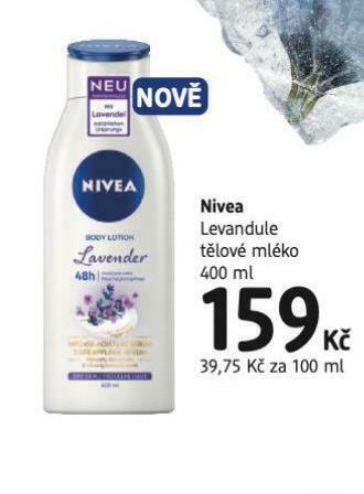 dm drogerie Nivea tělové mléko nabídka